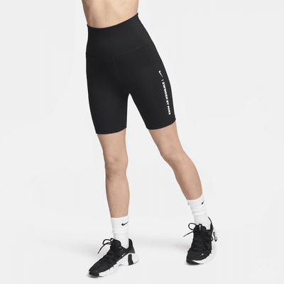 Nike One Bike Shorts mit hohem Bund fur Damen ca. 18 cm Nike DE